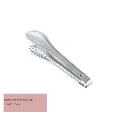 Maisto spaustukai rankomis poliruoti 7 colių kepimo įrankiai Kepimo žnyplės Sutirštinta medžiaga 5 colių virtuvės baro reikmenys Vaisių spaustukai kepsnių žnyplės