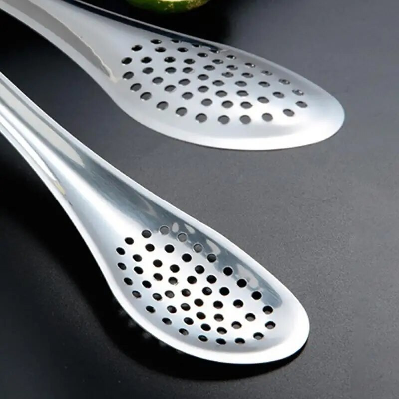 Maisto spaustukai rankomis poliruoti 7 colių kepimo įrankiai Kepimo žnyplės Sutirštinta medžiaga 5 colių virtuvės baro reikmenys Vaisių spaustukai kepsnių žnyplės