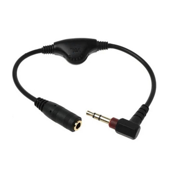 3,5 mm AUX мъжки към женски удължителен кабел за високоговорител за слушалки с контрол на силата на звука Универсален лесен за използване 51BE