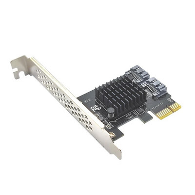 NAUJAS Chi a Mining SATA PCI E adapteris 2 prievado SATA 3.0 į PCIe X1 išplėtimo adapterio kortelė SATA 3 PCI-e PCI Express konverteris ASM1061