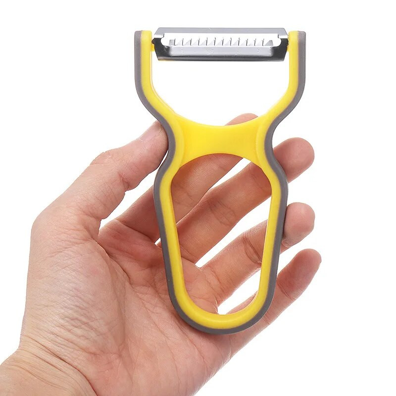 Σετ αποφλοιωτή λαχανικών 3 τμχ για αντιολισθητικά φρούτα πατάτας Εργαλείο αποφλοίωσης οικιακής κουζίνας Τυχαίο χρώμα