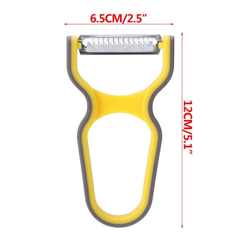 Σετ αποφλοιωτή λαχανικών 3 τμχ για αντιολισθητικά φρούτα πατάτας Εργαλείο αποφλοίωσης οικιακής κουζίνας Τυχαίο χρώμα