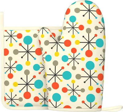 Rožiniai „Macaron“ keksiukai ir spurgos Juokingi silikoniniai orkaitės pirštinės ir puodų laikiklių rinkiniai virtuvės reikmenys, atsparūs karščiui atsparūs padėklai