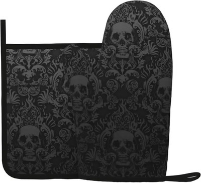 Rožiniai „Macaron“ keksiukai ir spurgos Juokingi silikoniniai orkaitės pirštinės ir puodų laikiklių rinkiniai virtuvės reikmenys, atsparūs karščiui atsparūs padėklai