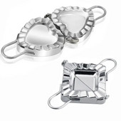 Koldūnų gaminimo mašina 304 Nerūdijančio plieno koldūnų formavimo preso tešla Ravioli koldūnų odelės formos konditerijos įrankiai Koldūnų mašina namams