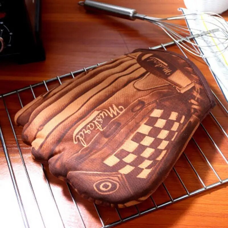 Orkaitės pirštinės mikrobangų krosnelės pirštinės karščiui atsparios 3D spausdinimui storos pirštinės kepimui ant grotelių virtuvės pirštinės puodų laikikliai