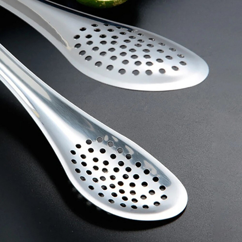 Virtuvės reikmenys BBQ maisto spaustukai Virtuvės vyriausiosios žnyplės iš nerūdijančio plieno, nešiojamos iškylai ant grotelių gaminimo reikmenys