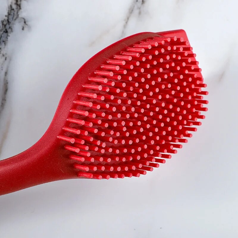 Silikoninis indų šepetys virtuvės kriauklės valymo įrankis ilga rankena puodo plovimo įrankis kalkių šalinimo alyvos dėmių šepetys virtuvės reikmenys