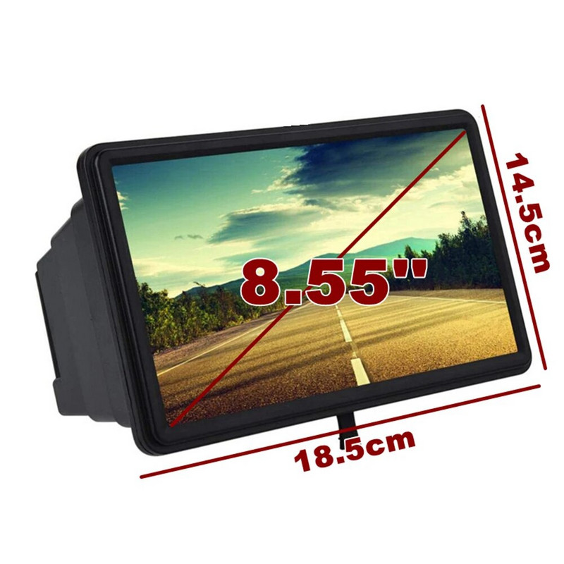 3D mobiliojo telefono ekrano didintuvas Stereoskopinis HD stiprinamasis stovas Filmas Vaizdo įrašas Stalinis išmaniojo telefono stiprintuvas Universalus stiprintuvas