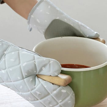 2020 Νέο 1 ζευγάρι γάντια μικροκυμάτων μπάρμπεκιου φούρνου ψησίματος γάντια μαγειρικής μαγειρικής ανθεκτικά στη θερμότητα Γάντια κουζίνας