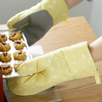 Нови 2020 г. 1 чифт ръкавици за микровълнова печка Печене на фурна за барбекю Готварски ръкавици за готвене Топлоустойчиви кухненски ръкавици