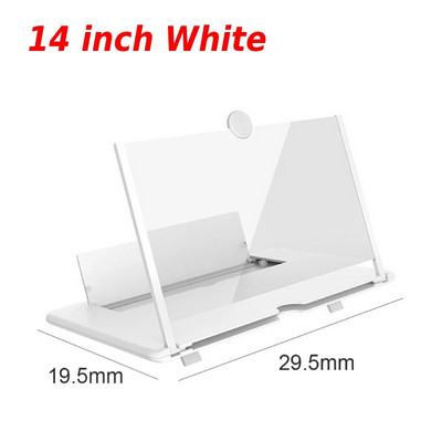 Dropship 10/12 colių 3D ekrano stiprintuvas Mobiliojo telefono ekrano vaizdo didintuvas išmaniajam telefonui Padidinto ekrano telefono stovo laikiklis