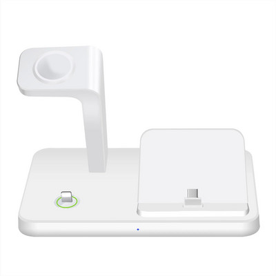 3 viename belaidžio įkroviklio stovas, skirtas iWatch 9 8 7 6 5 4 3 2 SE greito įkrovimo stotelė, skirta iPhone 15 serijai, skirta Airpods 2 3