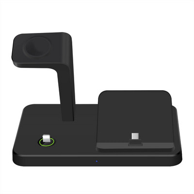 3 viename belaidžio įkroviklio stovas, skirtas iWatch 9 8 7 6 5 4 3 2 SE greito įkrovimo stotelė, skirta iPhone 15 serijai, skirta Airpods 2 3