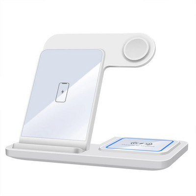 3 viename belaidis įkroviklis Greito belaidžio įkrovimo stotelė, skirta iPhone 15 14 13 Samsung Galaxy S24 S23 S22 Airpods 3 iWatch 8 įkroviklis