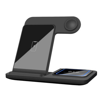 3 viename belaidis įkroviklis Greito belaidžio įkrovimo stotelė, skirta iPhone 15 14 13 Samsung Galaxy S24 S23 S22 Airpods 3 iWatch 8 įkroviklis