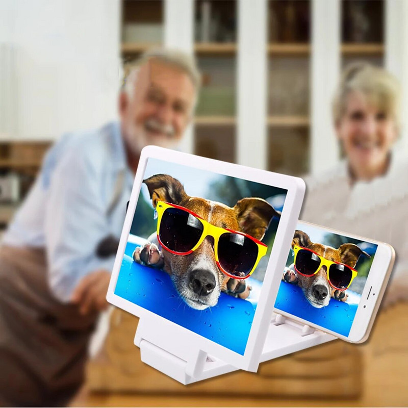 ​1 db Mobiltelefon képernyő-nagyító Videoerősítő Okostelefon állvány Nagyítás
