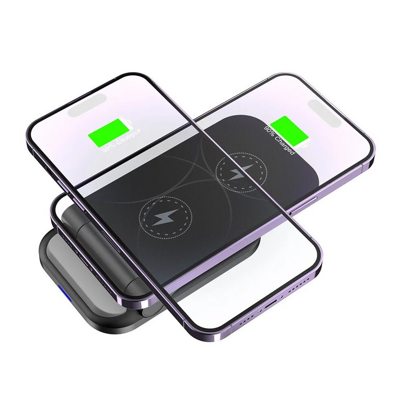 30 W összecsukható vezeték nélküli töltőállvány iPhone15 14 13 12 11Pro gyorstöltő dokkolóállomáshoz Samsung Glaxy S23 S22 S21 Note20 készülékhez