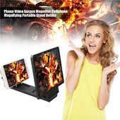 Telefono vaizdo didintuvas sulankstomas laikiklis Lengvas mobilus didintuvas Universalus telefono stovas didinamasis stiklas stiprintuvas