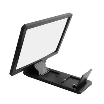 F1 8,2 инча HD лупа за екран на мобилен телефон 3D стойка за екран на смартфон Усилвател Увеличител Държач за проектор