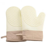 Sutirštintos skiautinių pirštinės nuo nuplikimo Pirštinės storos silikoninės krosnies izoliacinės pirštinės, karščiui atsparios, apsaugančios nuo nuplikimo virtuvėje