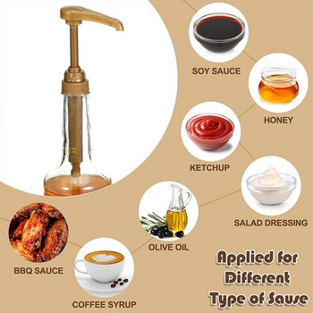 Coffee Milk Dispenser Tea Dispenser Pump Black Dispenser υγρού για 750ml Universal Pressure Head Syrup Juice Dispenser Pump