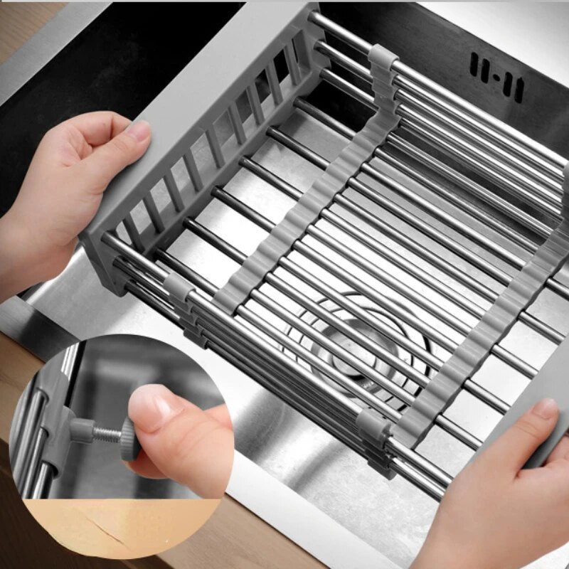 Virtuvės lentyna kriauklė Ištraukiamas drenažo krepšelis plovimas vaisių daržovių krepšelis vaisių padėklas Drenažo stovas džiovinimo stovas Drenažo bakas