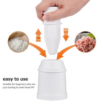 Направи си сам Arancini Maker Rice Ball Mold Press Maker Многофункционална кухненска форма за кюфтета Многократна употреба Инструмент за суши Направи си сам ръчно изработена форма за бенто