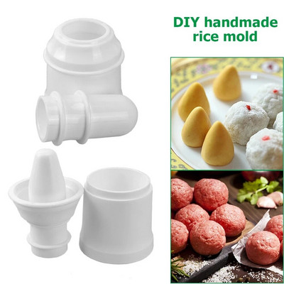 DIY Arancini tegija riisipallivormi pressimismasin Mitmeotstarbeline köögilihapallide vorm korduvkasutatav sushitööriist DIY käsitsi valmistatud Bento vorm