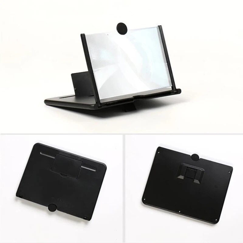 HD ekrano didinimas, skirtas Mobile Black 10" Sulankstomas nešiojamas reguliuojamas lauko stovyklavimo telefono ekrano stiprintuvas telefono priedai