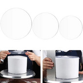 10/15/20/25 cm skaidrūs akriliniai apvalūs tortų diskai, skirti namų apyvokai pakeisti kepimo skardą sluoksniuoti tortų dekoravimo įrankiai, reikmenys
