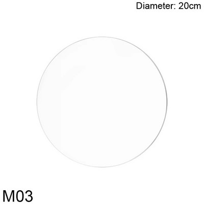 10/15/20/25 cm skaidrūs akriliniai apvalūs tortų diskai, skirti namų apyvokai pakeisti kepimo skardą sluoksniuoti tortų dekoravimo įrankiai, reikmenys