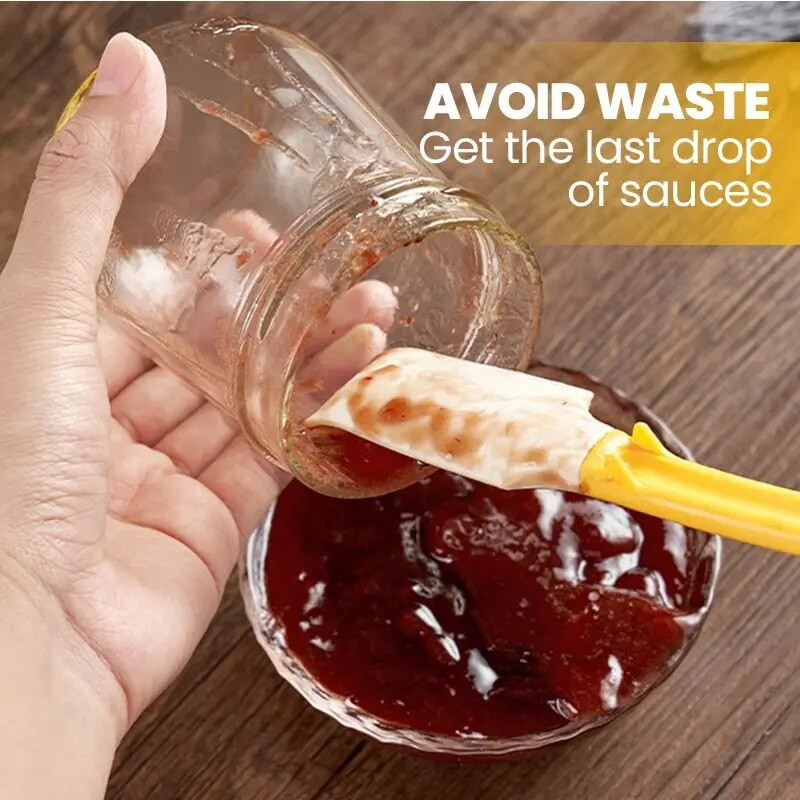 Silikoninė mini virtuvės mentele Kepimo įrankiai Silikoninė kreminė kepimo mentelė Permatoma mini mentelė kepimo mentelė Cream Heat-Resi