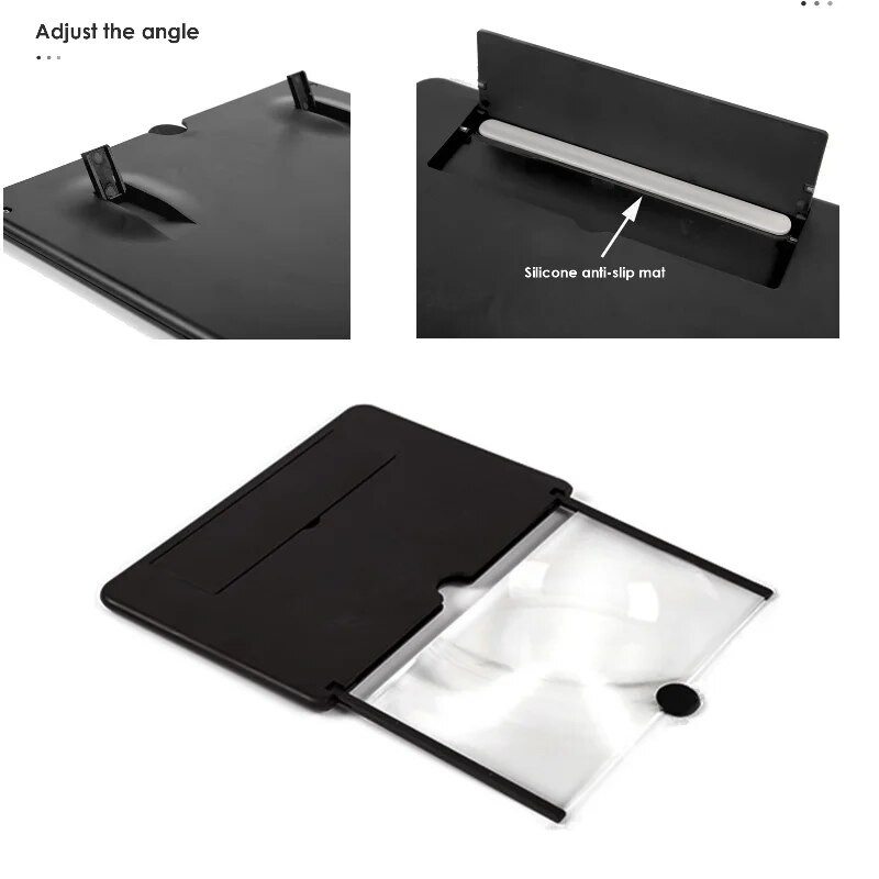 13 colių mobiliojo telefono ekrano stiprintuvas 3D HD projektorius mobiliojo telefono vaizdo didintuvas sulankstomas padidintas ekrano didinamasis laikiklis