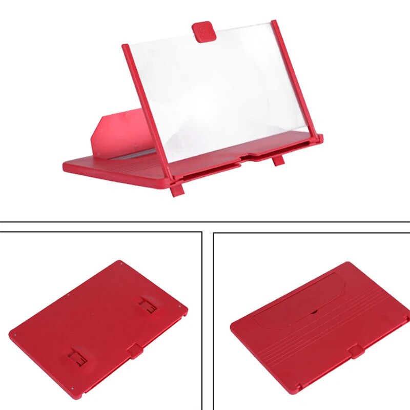 12 colių 3D mobiliojo telefono ekrano didintuvas HD vaizdo stiprintuvo stovo laikiklis Mobilus didinamasis sulankstomas stalinio kompiuterio laikiklis