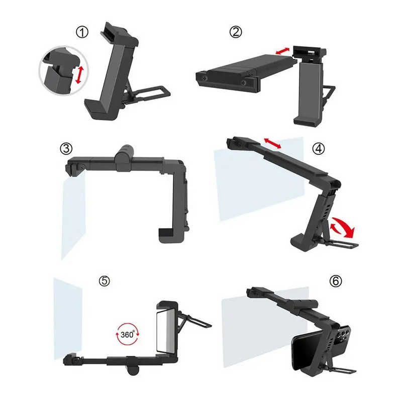 10 colių vaizdo ekrano stiprintuvas sulankstomas telefono ekrano didintuvas išmaniojo telefono stovas HD stovo laikiklis Padidinti stovą Akių apsauga