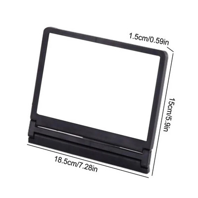 Telefono didintuvas HD telefono stiprintuvas su sulankstomu stovo laikikliu Nešiojamas stalinis laikiklis Stiklinis išmaniojo telefono laikiklis visiems išmaniesiems telefonams