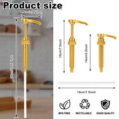 2 vnt. dozatoriaus sirupo pompos pakaitinis padažas slėginis purkštukas buteliuko siurblio indai, skirti kavos virtuvės sirupo prieskonių skysčiui