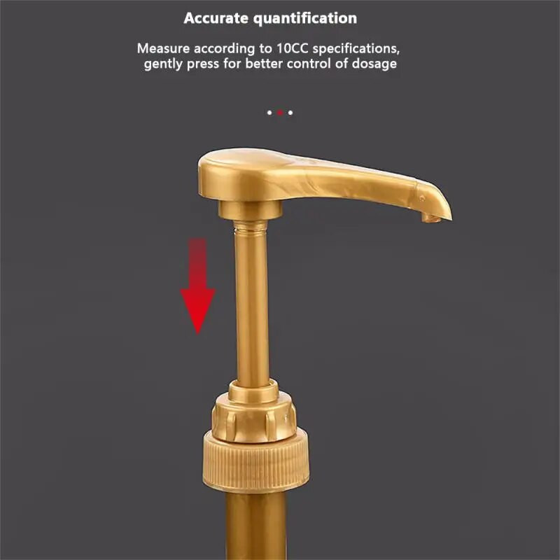 2 vnt. dozatoriaus sirupo pompos pakaitinis padažas slėginis purkštukas buteliuko siurblio indai, skirti kavos virtuvės sirupo prieskonių skysčiui