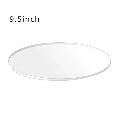 4/6/8/10 colių akrilo tortų diskas apvali lenta Happy Birthday tortai, apipjaustymo apskritimas, skaidrus perspex lakštų lėkštės dekoravimo įrankiai