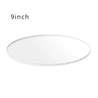 4/6/8/10 colių akrilo tortų diskas apvali lenta Happy Birthday tortai, apipjaustymo apskritimas, skaidrus perspex lakštų lėkštės dekoravimo įrankiai