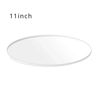 4/6/8/10 colių akrilo tortų diskas apvali lenta Happy Birthday tortai, apipjaustymo apskritimas, skaidrus perspex lakštų lėkštės dekoravimo įrankiai