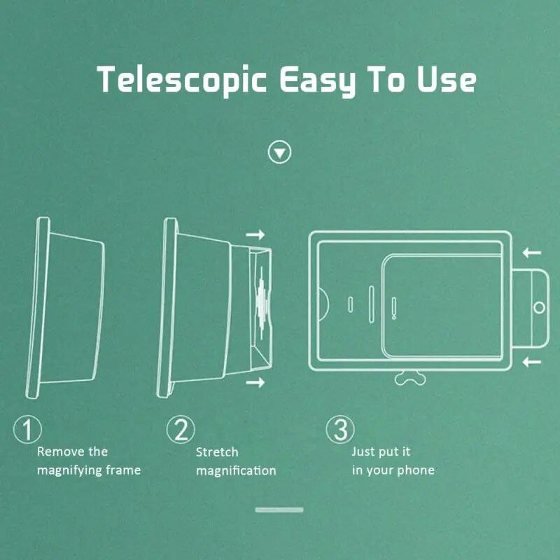 Лупа за смартфон Проектор за екран на телефон Усилвател за мобилен телефон Аксесоари за мобилни телефони Лупа