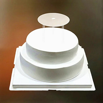 4 бр./компл. Многослойна опорна рамка за торта Практични стойки за торта Кръгла опора за десерт Дистанционна скоба за натрупване Кухня Направи си сам инструменти за торта