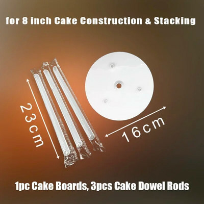 4 bucăți/set cadru de suport pentru prăjituri cu mai multe straturi Suporturi practice pentru prăjituri, suport rotund pentru desert, distanțier, suport de grămadă, instrumente pentru prăjituri DIY