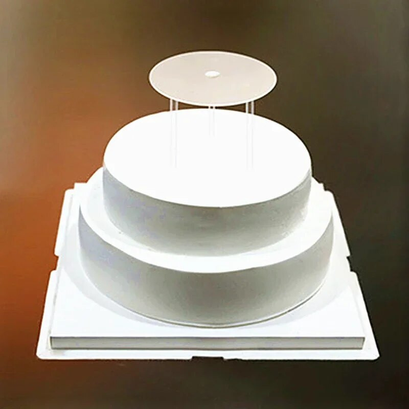 4 vnt. / rinkinys Daugiasluoksnis torto atraminis rėmas Praktiški tortų stovai apvalūs deserto laikikliai, tarpikliai, sukraunami kronšteinai, virtuvės „pasidaryk pats“ pyrago įrankiai