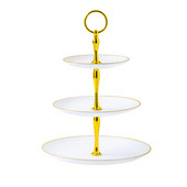 Desertų dekoravimo stovas, apvalus padėklas Didmeninis tortų stovas Desertų laikiklis Vaisiai Gimtadienio vakarėlis Vestuvės Patera 3 sluoksnių dalys