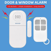 130DB belaidis durų / langų įėjimo apsauga, įsilaužimo jutiklis, signalizacija Magnetinis išmanusis namas garažo sistema nuotolinio valdymo šviesos diodas