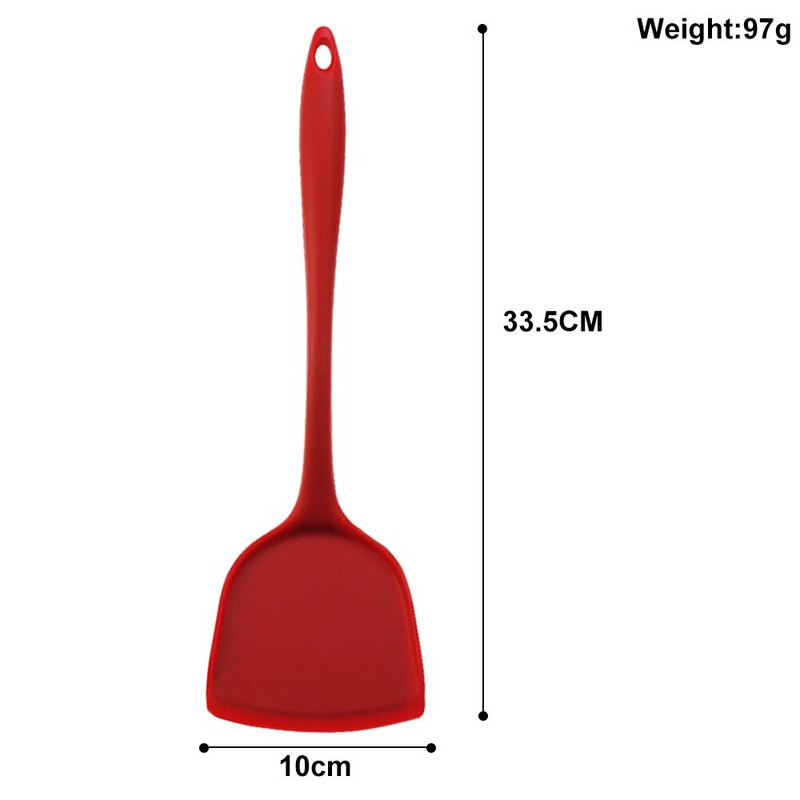 1vnt silikoninis kastuvas karščiui atspari rankena, atspari aukštai temperatūrai virtuvės gaminimo įrankis, kurį lengva valyti maistingas minkštas gelis