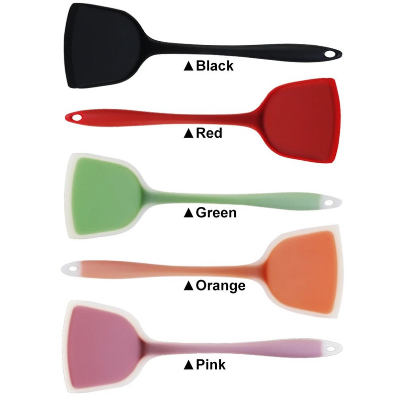 1vnt silikoninis kastuvas karščiui atspari rankena, atspari aukštai temperatūrai virtuvės gaminimo įrankis, kurį lengva valyti maistingas minkštas gelis